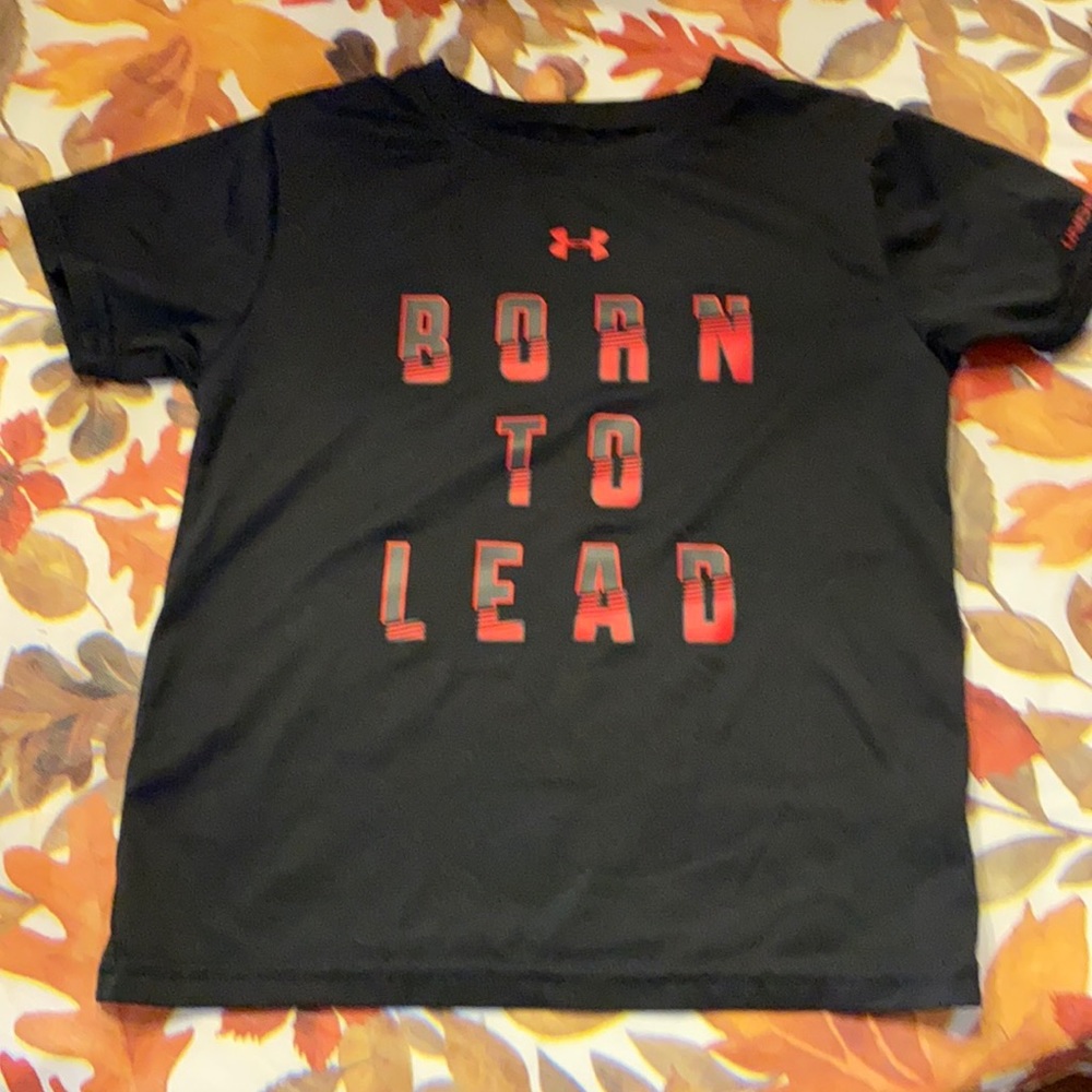 Born To Lead black under Armour short sleeve tee